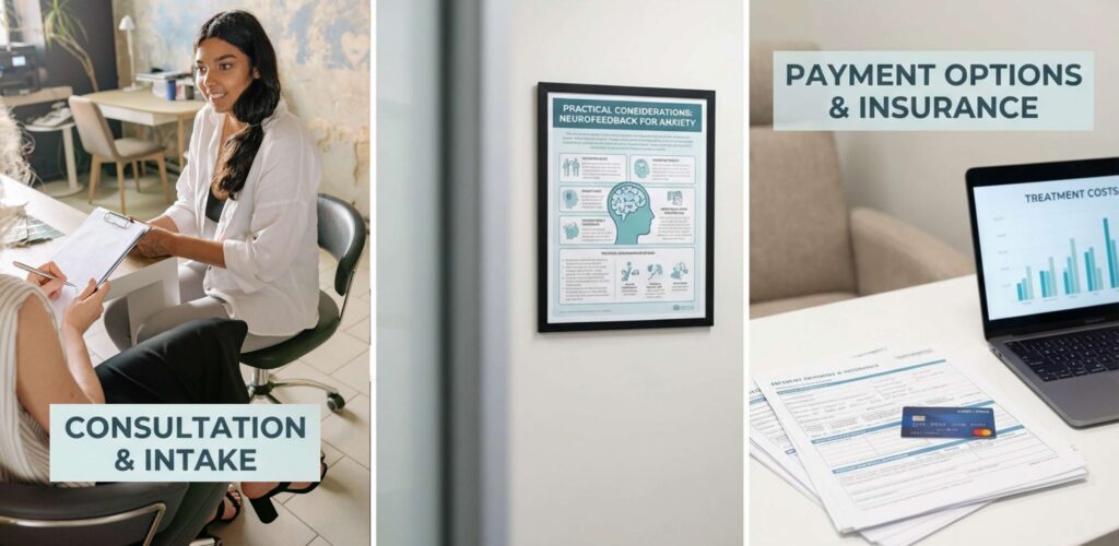 Neurofeedback treatment costs & access explained. EEG therapy for anxiety disorder.